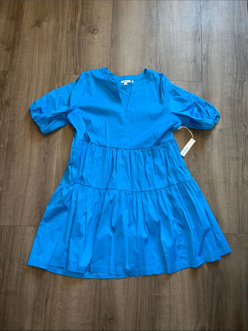 Bright Blue Tiered Women’s Dress